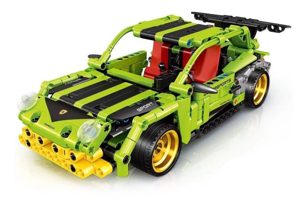 Mô hình xe đua ZHEGAO QL0467 911 GT2 RS màu xanh lá nổi bật. bộ lắp ráp Xe Đua 911 GT2 RS giá rẻ cho bé trai 6 tuổi.