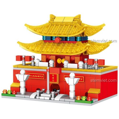 Mô hình Thiên An Môn ZHEGAO QL0974, một phần của bộ xếp hình Kiến trúc cổ Bắc Kinh.