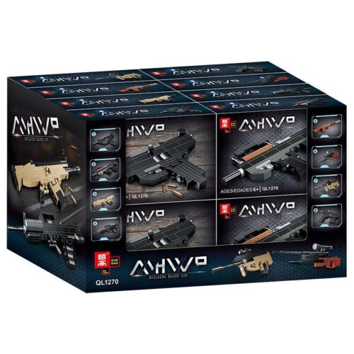 Hộp sản phẩm bộ lắp ráp Mô hình súng MHWP ZHEGAO QL1270, đồ chơi cho bé trai 6 tuổi, giá rẻ.