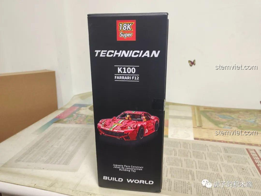 Hai cuốn sách hướng dẫn lắp ráp bộ 18K K100 Ferrari F12.