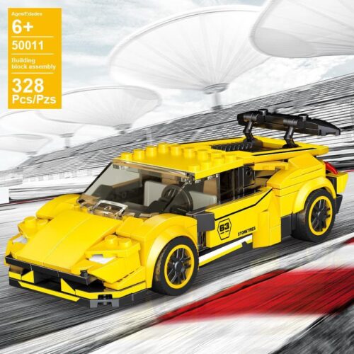 Bộ lắp ráp Lamborghini Huracan EVO màu vàng rực rỡ, đồ chơi lắp ráp Pingao 50011 dành cho bé trai 6 tuổi, mang đến trải nghiệm tốc độ kinh hoàng.