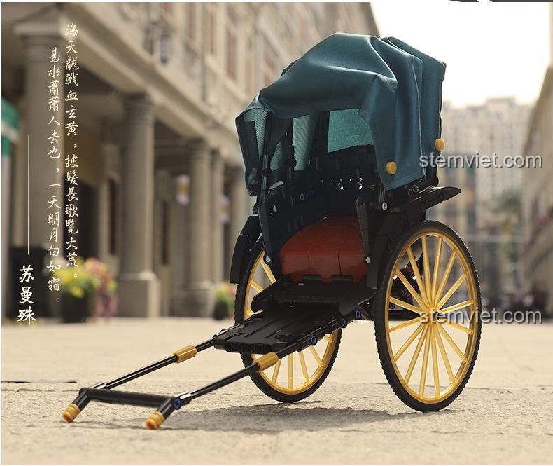 Dấu ấn thời gian trên mô hình xe kéo tay AchKo 50014, 347 chi tiết.