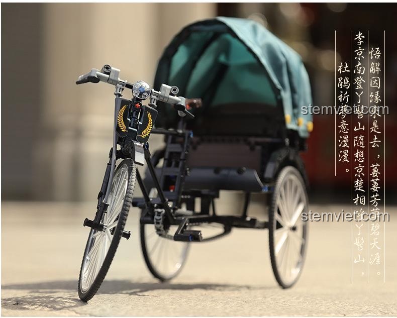 Chi tiết đầu xe và tay lái của mô hình AchKo 50015.