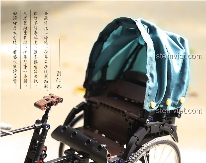 Ảnh chụp ngoài trời của mô hình AchKo 50015 Xe kéo Thượng Hải cổ.