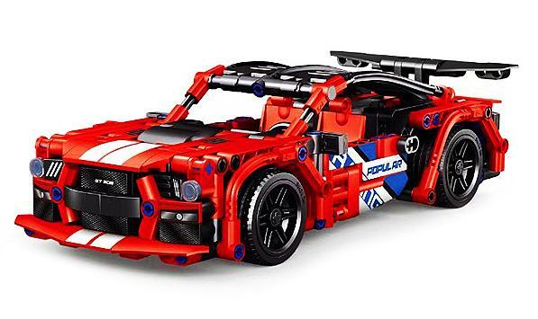Bộ lắp ráp AchKo 60018 Xe đua Ford Mustang màu đỏ, đồ chơi lắp ráp xe thể thao cho bé trai 6 tuổi, giá tốt, chất lượng cao.
