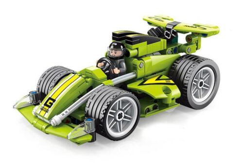 Bộ đồ chơi AchKo 60033 Xe đua F1 công nghệ màu xanh lá, có động cơ kéo lùi, phù hợp bé trai 6 tuổi, giá tốt.