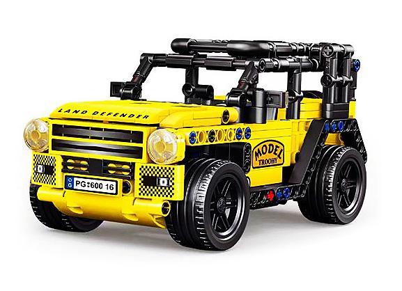 Bộ lắp ráp xe địa hình Land Defender kỹ thuật màu vàng AchKo Pinga 60016 478 mảnh ghép, đồ chơi lắp ráp cho bé trai 6 tuổi, giá tốt, phát triển tư duy logic