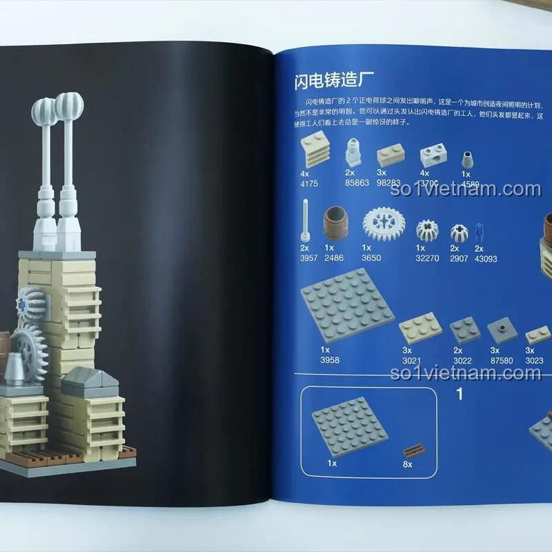 Sách hướng dẫn lắp ráp thành phố LEGO® Micro Cities Ai Shang LEGO, phát triển kỹ năng thiết kế kiến trúc, giá rẻ cho người muốn sáng tạo.