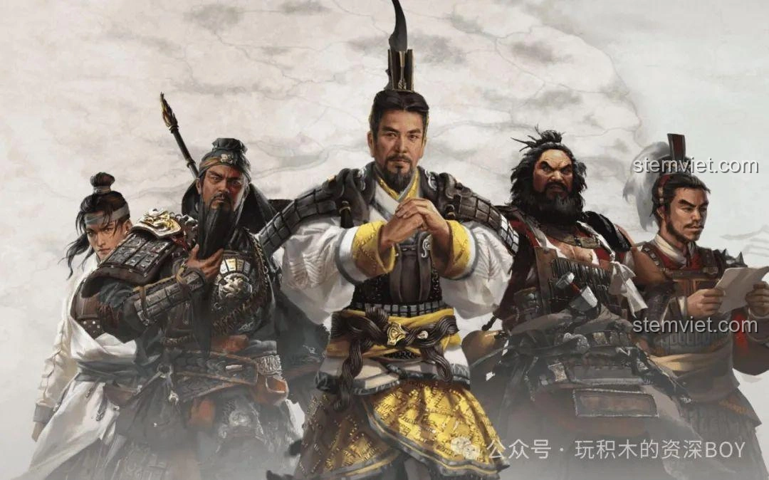 Hình ảnh minh họa ba anh em Lưu Bị, Quan Vũ, Trương Phi trong Tam Quốc Diễn Nghĩa, biểu tượng của tình huynh đệ.