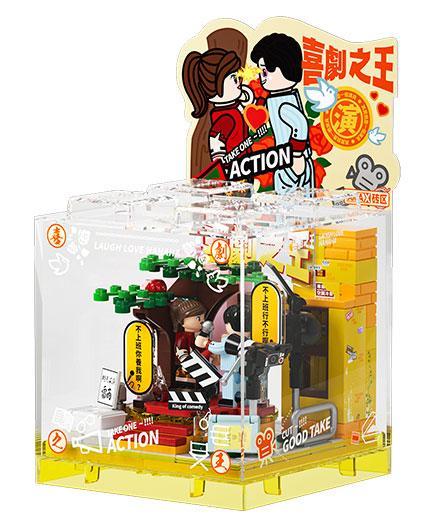 Hộp đồ chơi mô hình AREA-X AB0061 Vua Hài Kịch, tái hiện cảnh phim kinh điển cho con trai 6 tuổi.