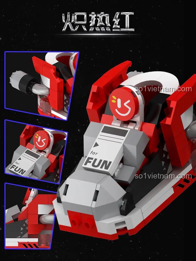 Chi tiết đồ chơi mô hình Giày Sneaker Đỏ AREA-X AX0032, thiết kế tỉ mỉ, chất lượng cao, phù hợp cho bé trai và bé gái 6 tuổi.