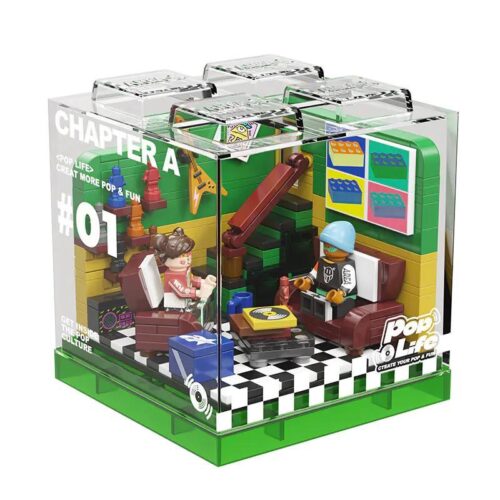 bộ lắp ghép Mô hình phong cách sống Gen Z AREA-X AX0080 kèm hộp trưng bày acrylic, phù hợp con gái 14 tuổi, giá tốt
