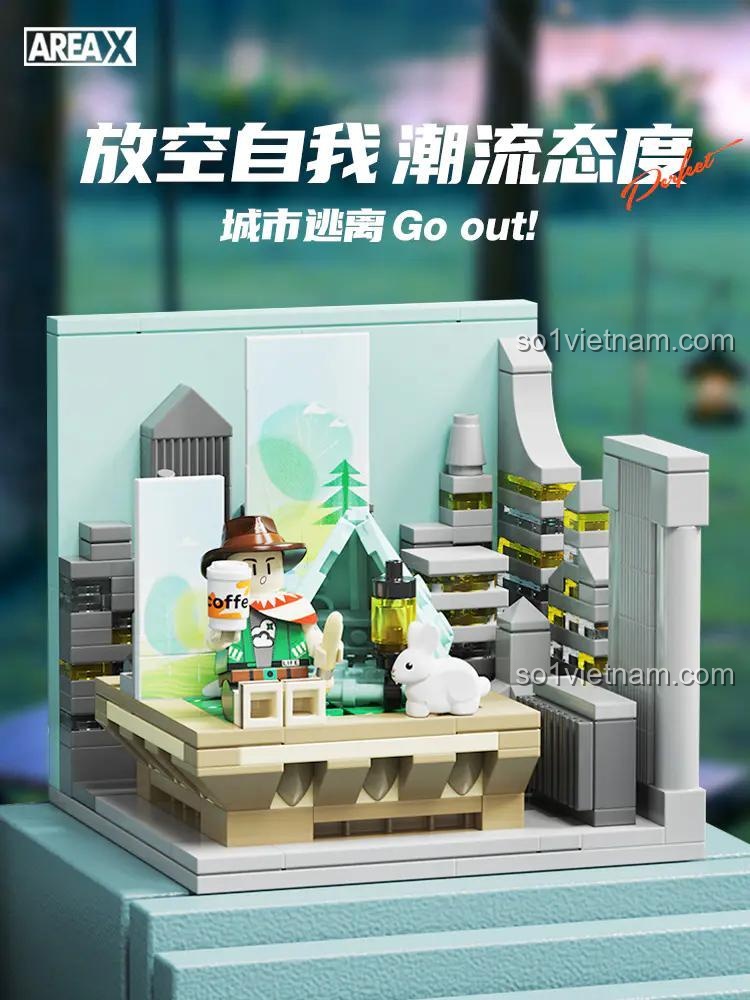 Cảnh Cắm trại Mini AREA-X AX0081 đồ chơi mô hình AX0081 chi tiết, phù hợp bé 6 tuổi, giá hời.