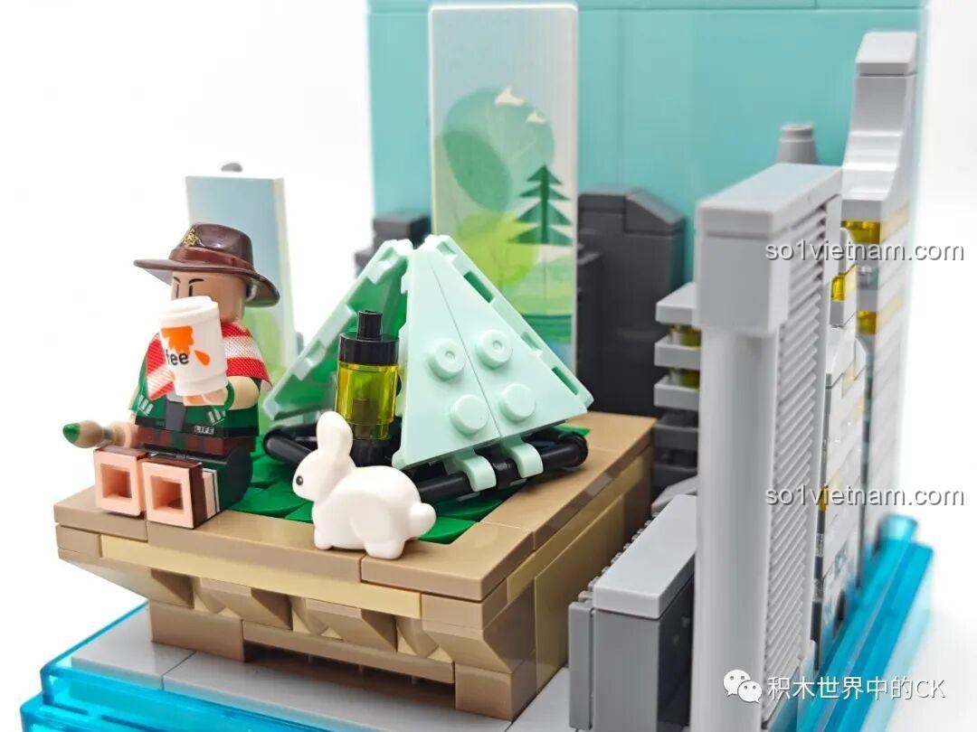 Mô hình hoàn thiện AREA-X AX0081 bộ lắp ghép Mô hình Cắm trại Thành phố 81, ảnh review, chất lượng xuất sắc.