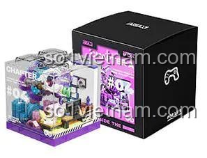 bộ lắp ghép Phòng Game X-BOX với hộp sản phẩm, món quà tiết kiệm cho con trai 8 tuổi