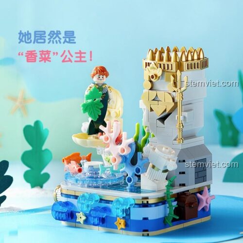Công chúa Cori trong thế giới dưới nước với lâu đài vàng