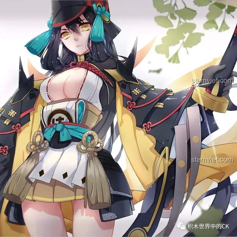 Artwork nhân vật Yoto Hime trong game Âm Dương Sư, nguồn cảm hứng cho bộ đồ chơi lắp ráp Keeppley K20109.