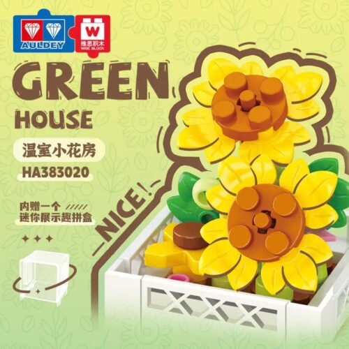 bộ lắp ghép Chậu hoa hướng dương Auldey HA383020 cho bé gái 5 tuổi, giá rẻ.