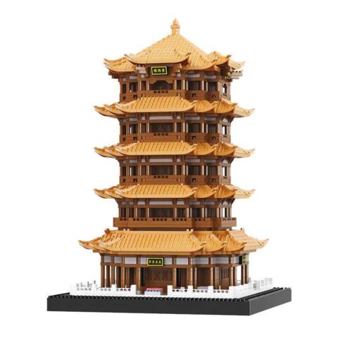 BALODY 16068 Hoàng Hạc Lâu - Bộ đồ chơi kiến trúc cổ kính với 4995 mảnh ghép, phù hợp cho bé trai 14 tuổi, rèn luyện sự kiên nhẫn và định hướng không gian.