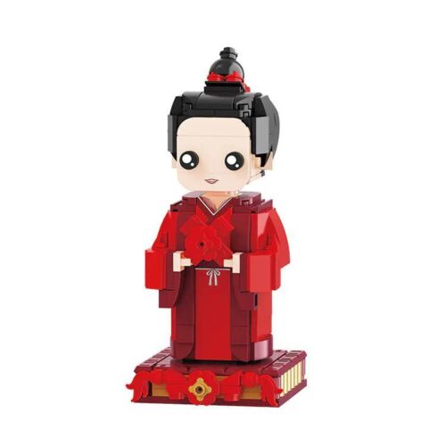 Bộ lắp ghép mô hình Hứa Hẹn BALODY 20058, Mô hình Hứa Hẹn trong trang phục cưới truyền thống, đồ chơi xếp hình cho bé gái 12 tuổi, giá tốt