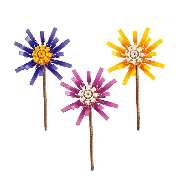 BALODY 20086 Bông Cúc Hà Lan 200 mảnh ghép, Đồ chơi lắp ghép sáng tạo cho bé gái, Vẻ đẹp tinh khôi, Giá tốt