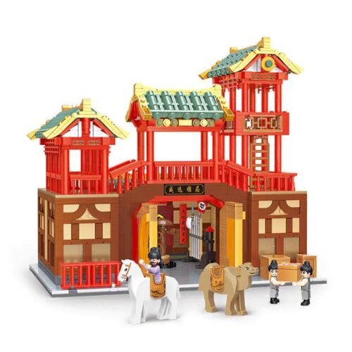 BALODY 21021 Mô hình Lắp Ráp Kiến Trúc Cổ Đường - Bạch Hổ Phường, 2203 Mảnh, 3 Minifigures, Phù hợp cho bé trai 14 tuổi, Giá tốt