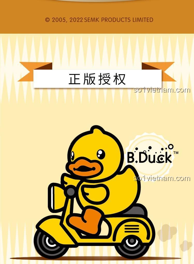 Tem bản quyền chính hãng cho mô hình xe máy B.Duck BALODY 21060