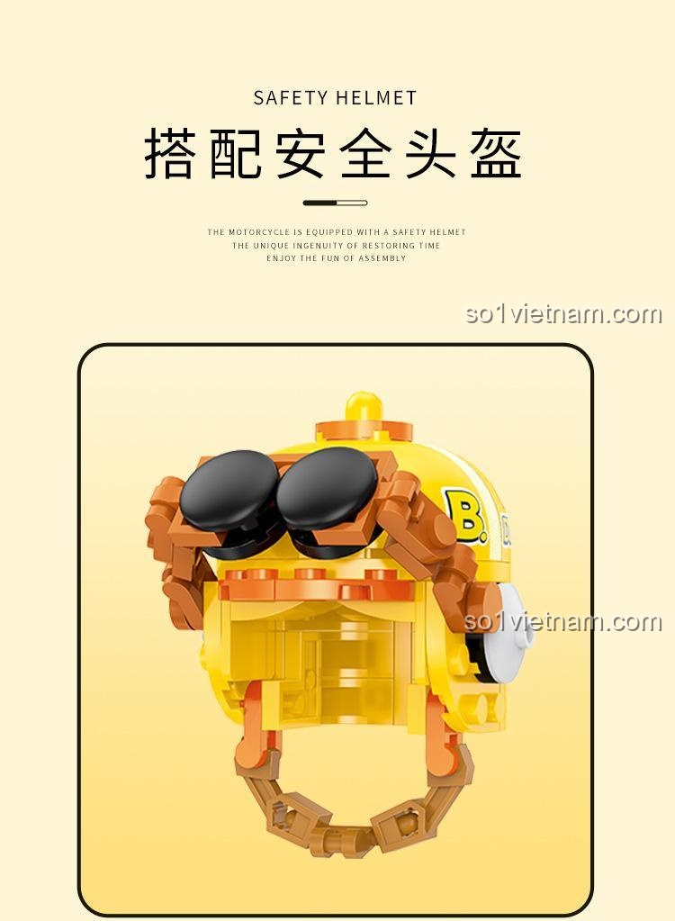 Phân tích chi tiết đèn xe mô hình xe máy B.Duck BALODY 21060