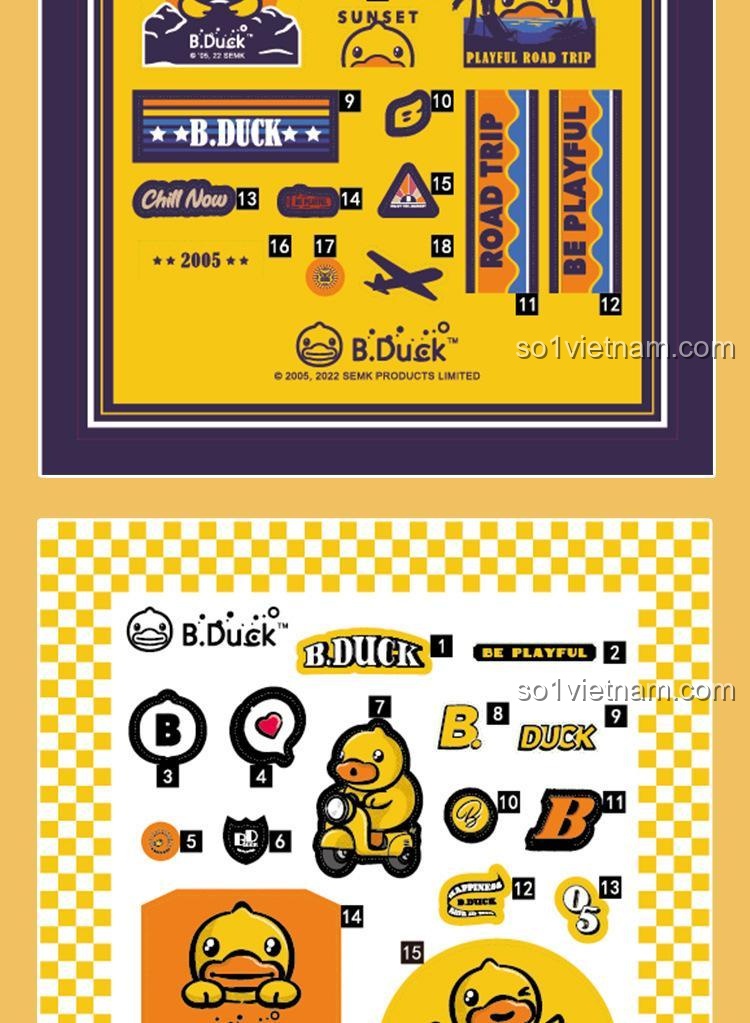 Phân tích chi tiết vali mô hình xe máy B.Duck BALODY 21060