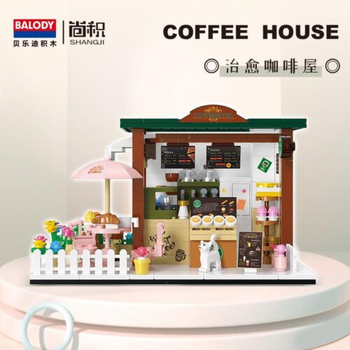 Bộ lắp ghép Quán cà phê BALODY 21198 Quán Cà Phê Ấm Cúng, đồ chơi lắp ráp cho bé gái 6 tuổi, thiết kế tinh xảo, giá tốt.