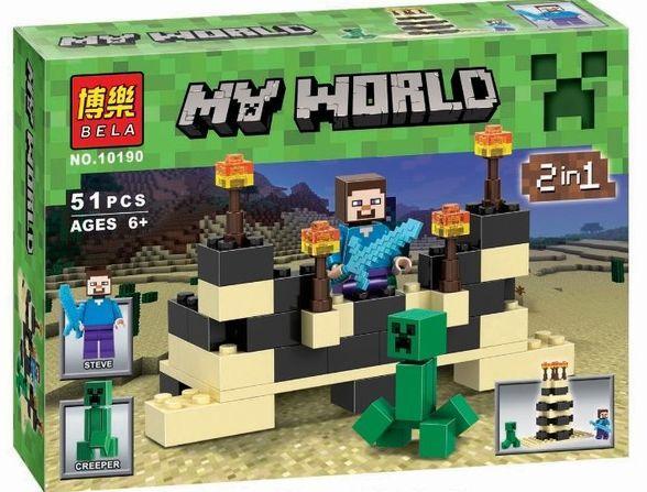 bộ lắp ghép Tháp Sa Mạc Minecraft BELA 10190 cho bé trai 6 tuổi, đồ chơi lắp ráp Mô Hình Minecraft giá tốt