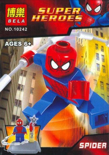 BELA 10242 Minifigure Người Nhện, bộ đồ chơi lắp ghép Người Nhện siêu anh hùng cho bé trai 6 tuổi, giá rẻ, chất lượng tốt