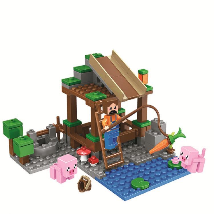 Hộp đồ chơi xếp hình BELA 10948 chủ đề Minecraft, gồm 126 mảnh ghép, món quà sáng tạo cho bé trai.