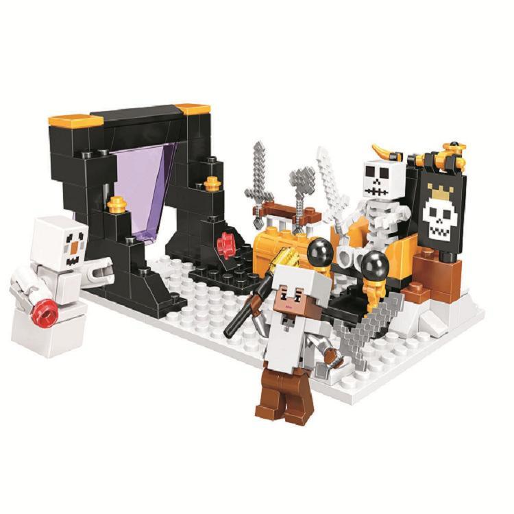 Hộp đồ chơi xếp hình Bela 10959 chủ đề Minecraft Cổng Nether, 118 chi tiết, quà tặng cho con trai trên 6 tuổi.