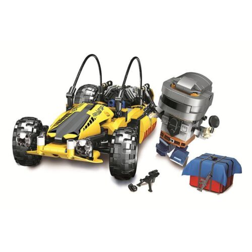 Bộ lắp ráp BELA 11081 Xe Buggy PUBG và nhân vật Mũ 3, đồ chơi mô hình giá rẻ cho bé trai 6 tuổi.