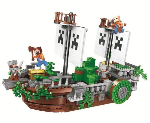 Mô hình lắp ghép Tàu cướp biển Minecraft Bela 11139, đồ chơi xếp hình sáng tạo cho bé trai 6 tuổi, giá rẻ.
