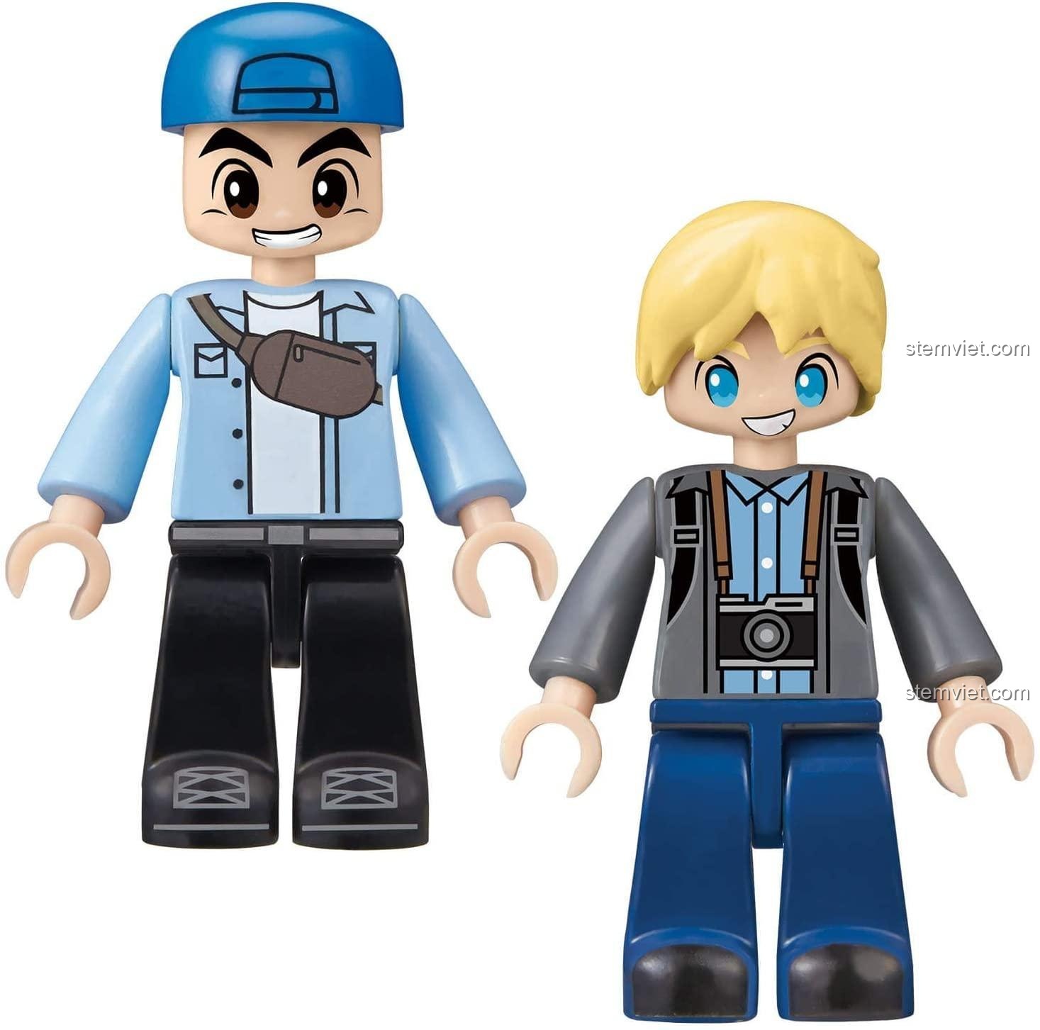 Chi tiết phía sau của đồ chơi lắp ghép xe Tuk Tuk BIKKU VW-SP01, giá rẻ.