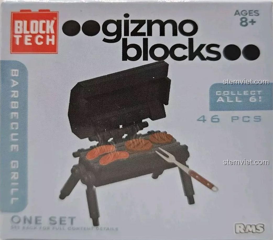 Mô hình bếp nướng Block Tech Gizmo Blocks 【未知】 đồ chơi lắp ráp thiết bị gia đình, 46 mảnh, giúp bé giải quyết vấn đề, giá siêu tiết kiệm.