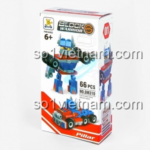 Đồ chơi robot biến hình Transformer BLOCK WARRIOR SM310 mẫu Pillar