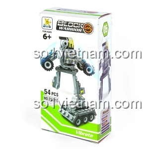 Đồ chơi robot biến hình Transformer BLOCK WARRIOR SM310 dạng lắp ráp