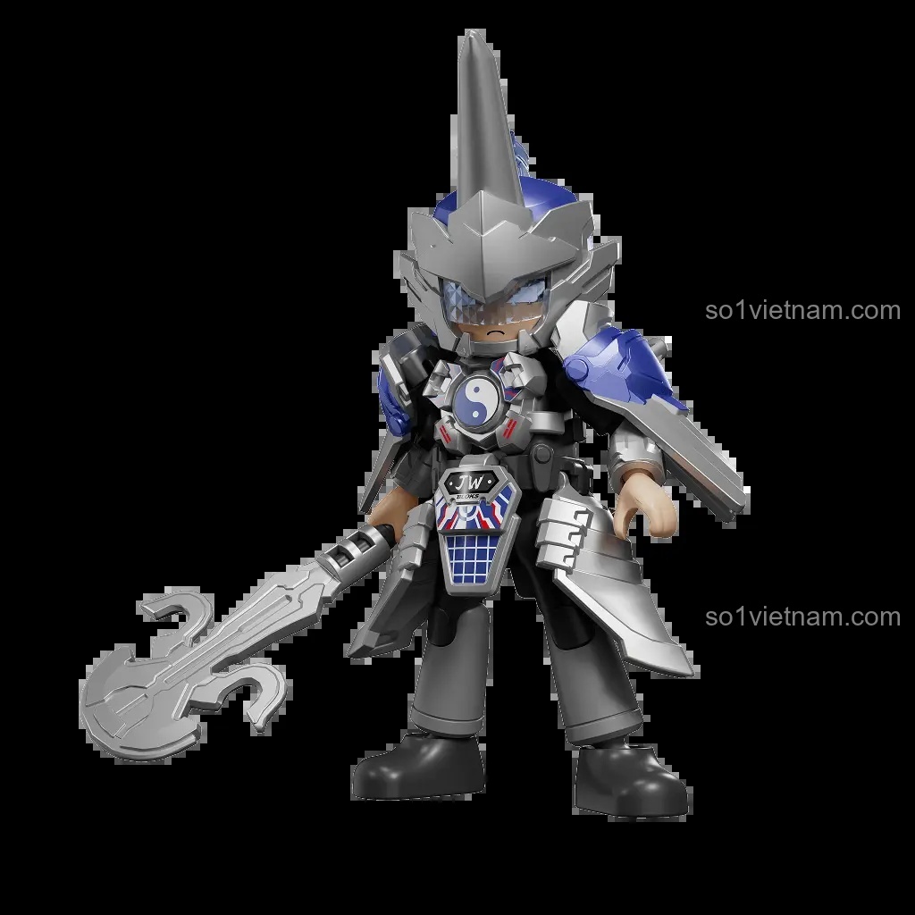 Các nhân vật Transformers Defender Version 02 The Overthrown đang lắp ráp của BLOKEE