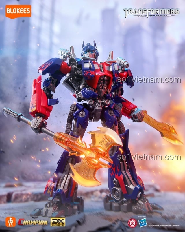 Mô hình Optimus Prime Defender Version của BLOKEE được lắp ráp
