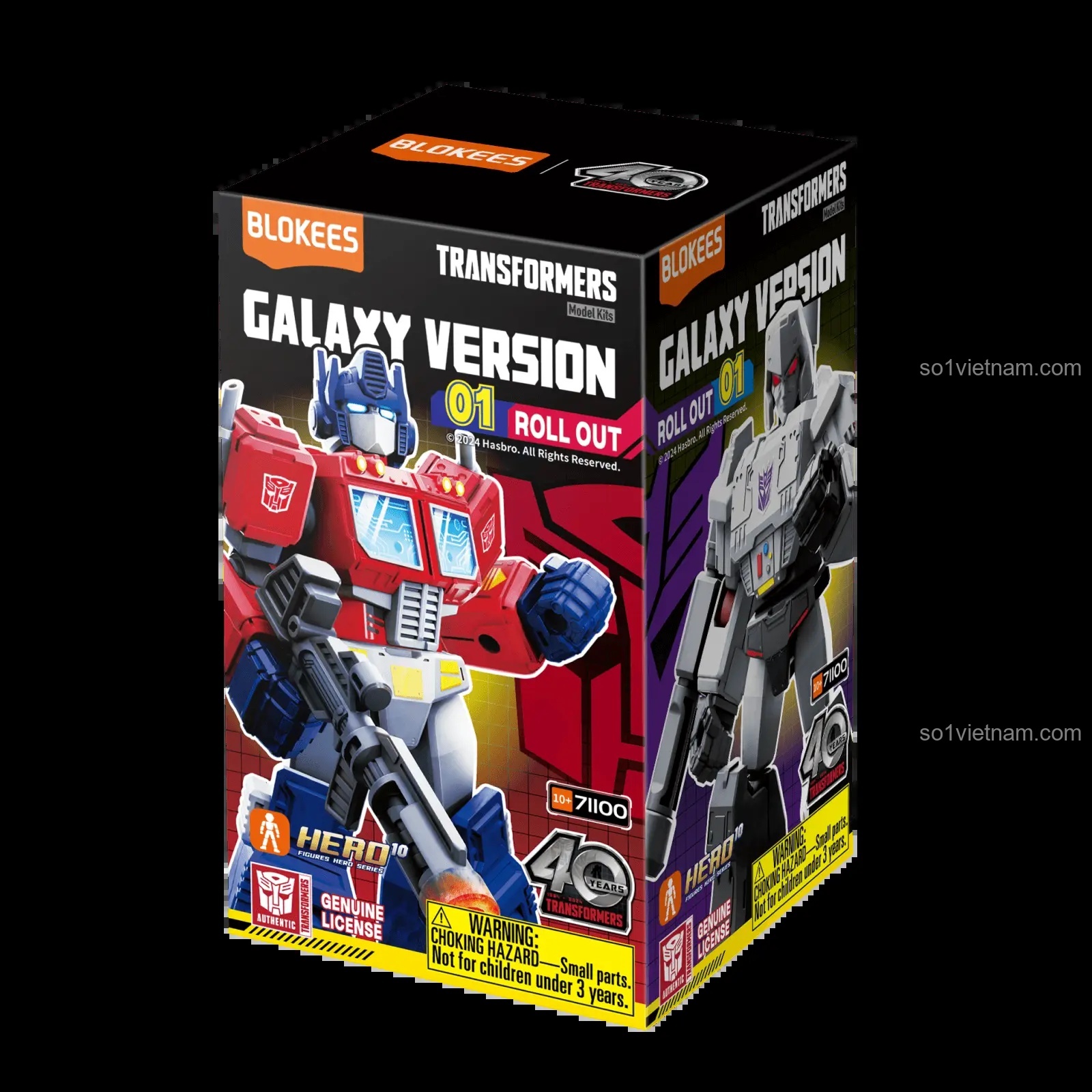 Mô hình Optimus Prime và Megatron Galaxy Version của BLOKEE