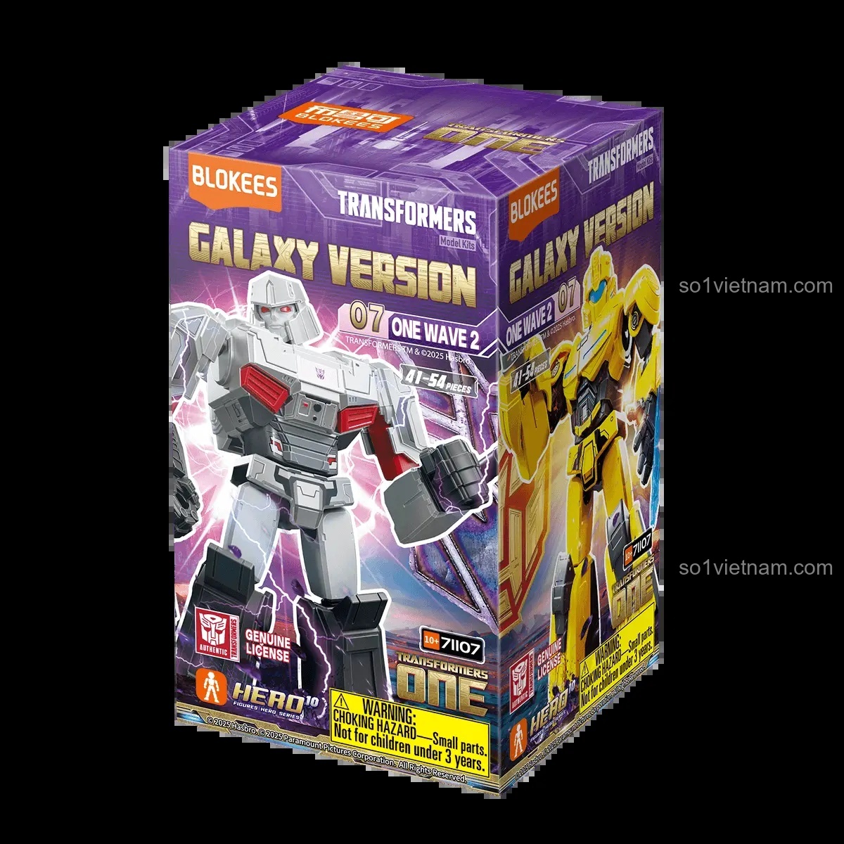 Mô hình Megatron và Bumblebee Galaxy Version của BLOKEE