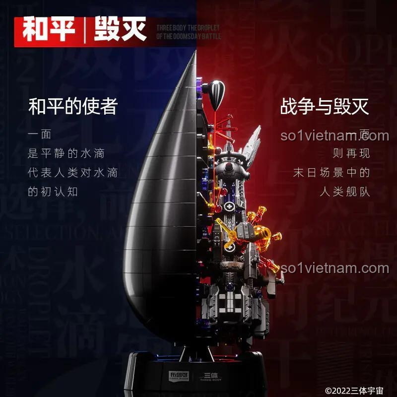 Thiết kế hai mặt của Giọt Nước Tam Thể - Trận Chiến Tận Thế 布鲁可BLOKEES 71048