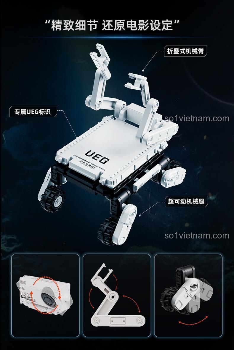 Benben với cánh tay có thể điều chỉnh trong bộ đồ chơi Lưu lạc Địa Cầu 2