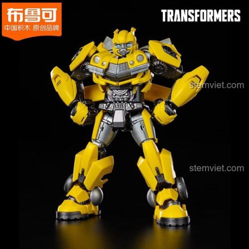Robot Bumblebee BLOKEES 71142, đồ chơi lắp ráp Người máy biến hình Bumblebee, chất lượng cao, cho bé trai 10 tuổi.