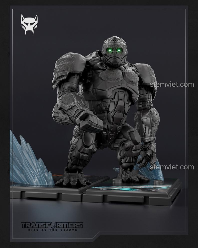 Primal Dạng Thú Blokees 71147 trong tư thế đứng thẳng, chi tiết cơ bắp và kết cấu da được tái hiện chân thực, đồ chơi lắp ráp cho học sinh cấp 2.