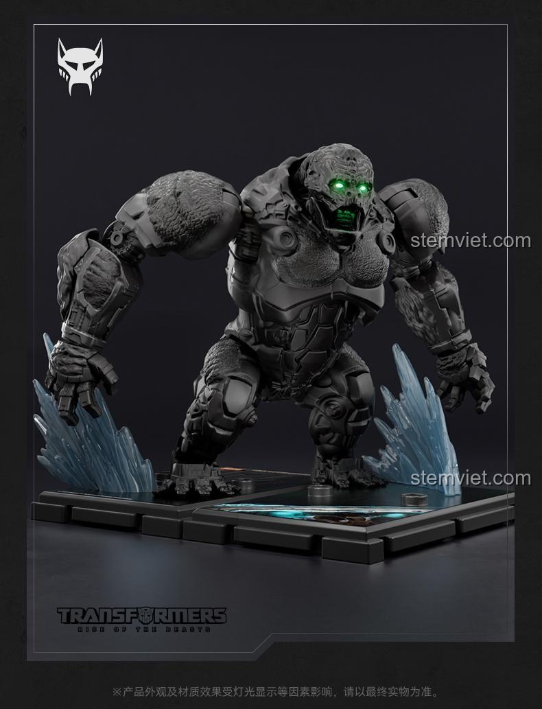 Mô hình Primal Dạng Thú Blokees 71147 với tư thế chiến đấu, đôi mắt phát sáng tạo hiệu ứng ấn tượng, đồ chơi mô hình đáng tiền.