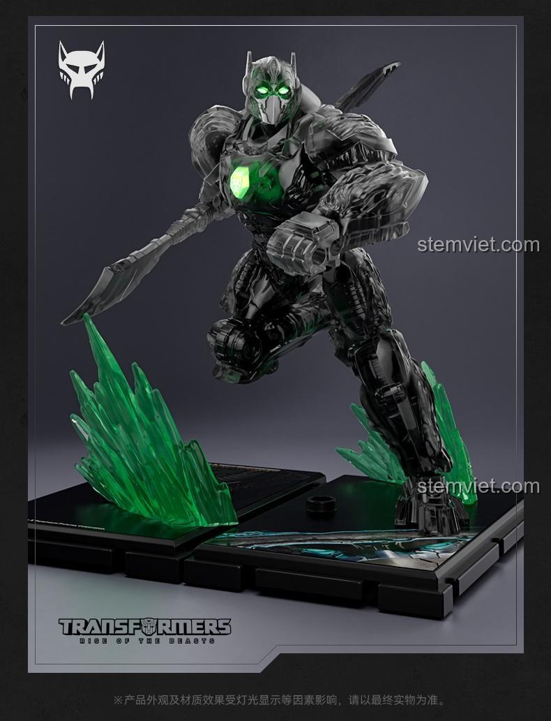 Mô hình Primal Dạng Đêm Blokees 71147 với vũ khí độc quyền, chi tiết tinh xảo và hiệu ứng ánh sáng, đồ chơi mô hình đáng tiền.